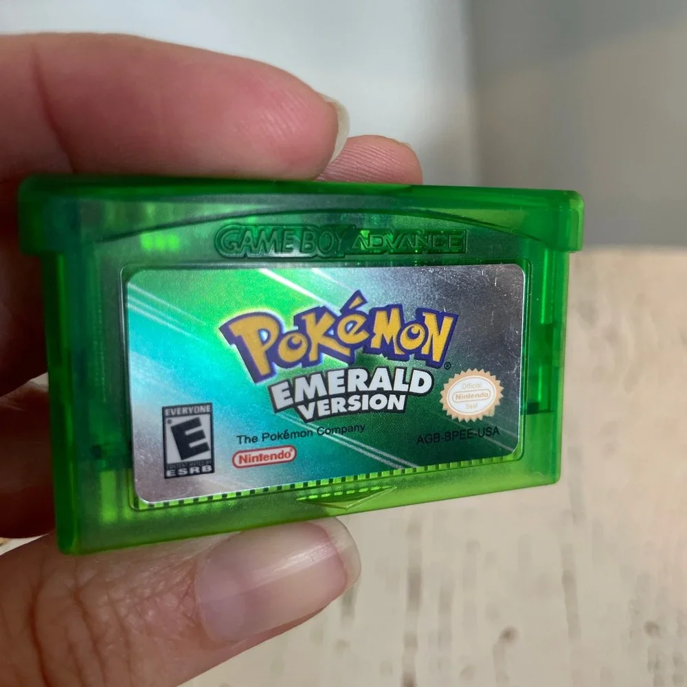 Pokemon Emerald Version Nintendo Game Boy Advance GBA Remake Model Tested Works